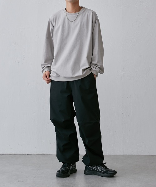 Lui's（ルイス）の「WALLジャガードクルーネックカットソー（スウェット・メンズ・グレー/ブラック・S/M）」の3枚目の写真