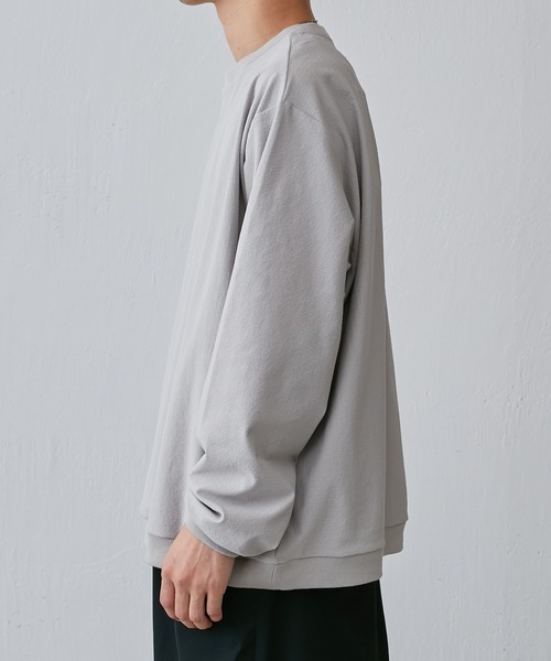 Lui's（ルイス）の「WALLジャガードクルーネックカットソー（スウェット・メンズ・グレー/ブラック・S/M）」の10枚目の写真