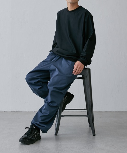 Lui's（ルイス）の「WALLジャガードクルーネックカットソー（スウェット・メンズ・グレー/ブラック・S/M）」の6枚目の写真