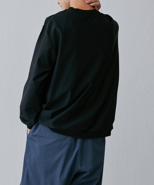 Lui's（ルイス）の「WALLジャガードクルーネックカットソー（スウェット・メンズ・グレー/ブラック・S/M）」の16枚目の写真