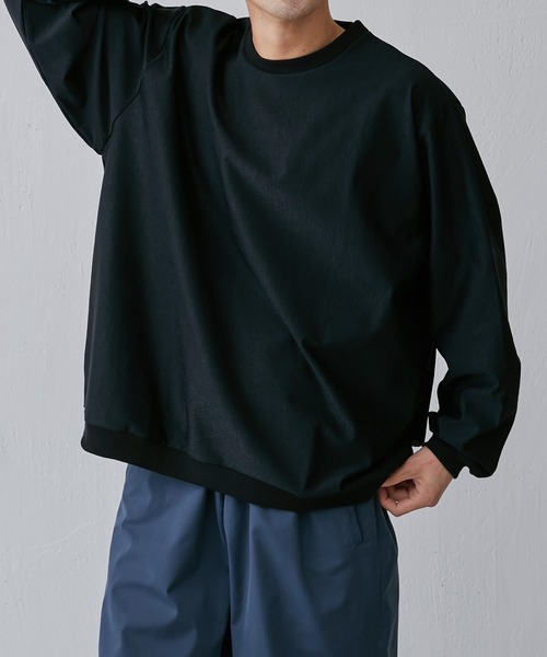 Lui's（ルイス）の「WALLジャガードクルーネックカットソー（スウェット・メンズ・グレー/ブラック・S/M）」の18枚目の写真