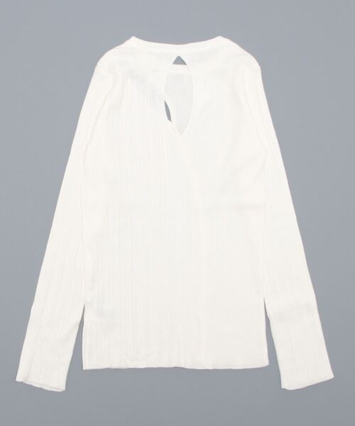 PAGEBOY(ページボーイ)の「ランダムリブスリットニット(ニット/セーター・レディース・オフホワイト/ブラック/ブルー系その他・FREE)」の13枚目の写真