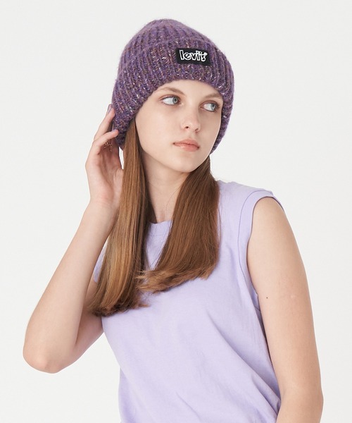 Levi's(リーバイス)の「Levi's/リーバイス WOMEN'S チャンキー ビーニー(ニットキャップ/ビーニー・レディース・ブルー・OS)」の4枚目の写真
