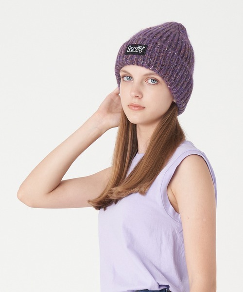 Levi's(リーバイス)の「Levi's/リーバイス WOMEN'S チャンキー ビーニー(ニットキャップ/ビーニー・レディース・ブルー・OS)」の5枚目の写真
