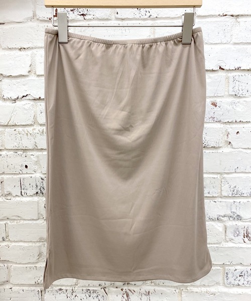 SHENERY（シーナリー）の「透かし編みレイヤードニットスカート（スカート・レディース・ベージュ/オフホワイト・FREE）」の21枚目の写真