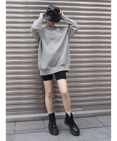 EVRIS（エヴリス）の「SUNNY GRAPHIC スウェットプルオーバー（スウェット・レディース・ホワイト/ブラック/グレー・FREE）」の12枚目の写真