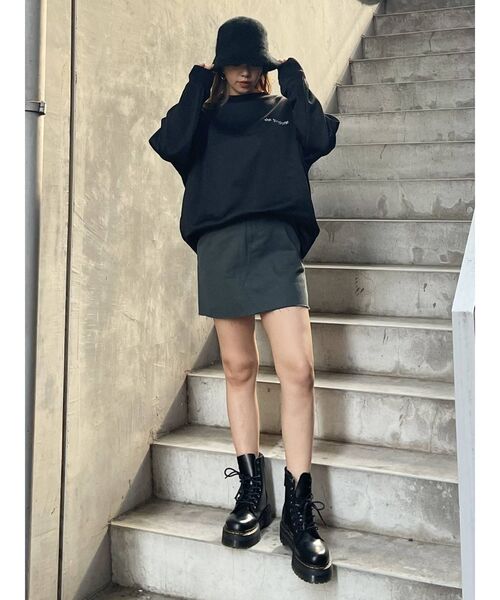 EVRIS（エヴリス）の「SUNNY GRAPHIC スウェットプルオーバー（スウェット・レディース・ホワイト/ブラック/グレー・FREE）」の14枚目の写真