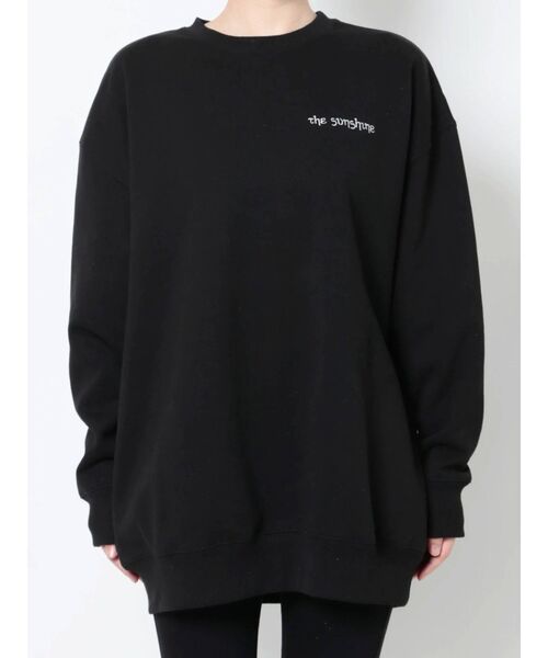 EVRIS（エヴリス）の「SUNNY GRAPHIC スウェットプルオーバー（スウェット・レディース・ホワイト/ブラック/グレー・FREE）」の8枚目の写真