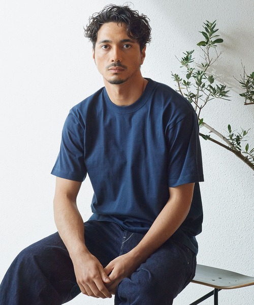 HANES(ヘインズ)の「Hanes ショートスリーブ TシャツH5180(Tシャツ/カットソー・メンズ・ネイビー/ダークグリーン/レッド/ダークパープル/ダークグレー/オリーブ・M/L/XL)」の5枚目の写真