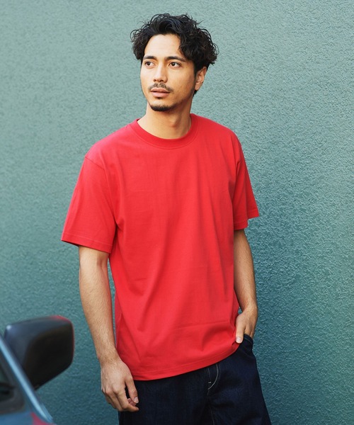 HANES(ヘインズ)の「Hanes ショートスリーブ TシャツH5180(Tシャツ/カットソー・メンズ・ネイビー/ダークグリーン/レッド/ダークパープル/ダークグレー/オリーブ・M/L/XL)」の6枚目の写真