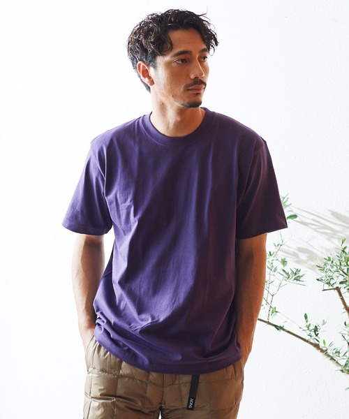 HANES(ヘインズ)の「Hanes ショートスリーブ TシャツH5180(Tシャツ/カットソー・メンズ・ネイビー/ダークグリーン/レッド/ダークパープル/ダークグレー/オリーブ・M/L/XL)」の1枚目の写真