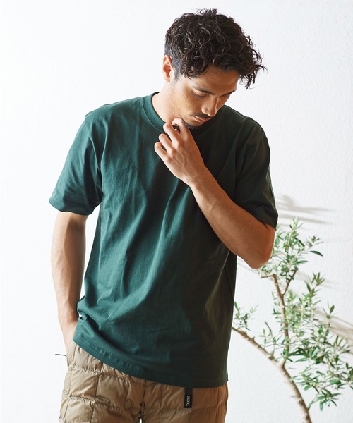 HANES(ヘインズ)の「Hanes ショートスリーブ TシャツH5180(Tシャツ/カットソー・メンズ・ネイビー/ダークグリーン/レッド/ダークパープル/ダークグレー/オリーブ・M/L/XL)」の3枚目の写真