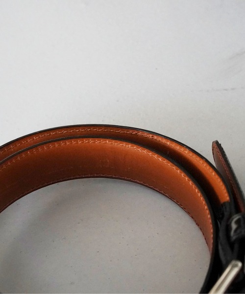 O（オー）の「NEONSIGN CROCODILE BELT（ベルト・メンズ・ブラック・46）」の3枚目の写真