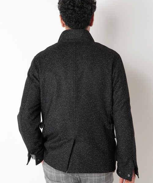 MEN'S BIGI(メンズビギ)の「ウールネップモーターサイクルジャケット(ブルゾン・メンズ・ブラウン/ブラック・01/02/03/04)」の10枚目の写真