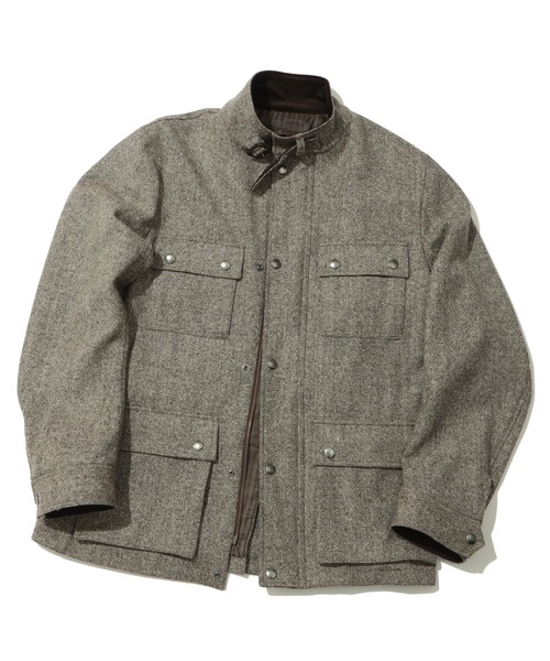 MEN'S BIGI(メンズビギ)の「ウールネップモーターサイクルジャケット(ブルゾン・メンズ・ブラウン/ブラック・01/02/03/04)」の12枚目の写真