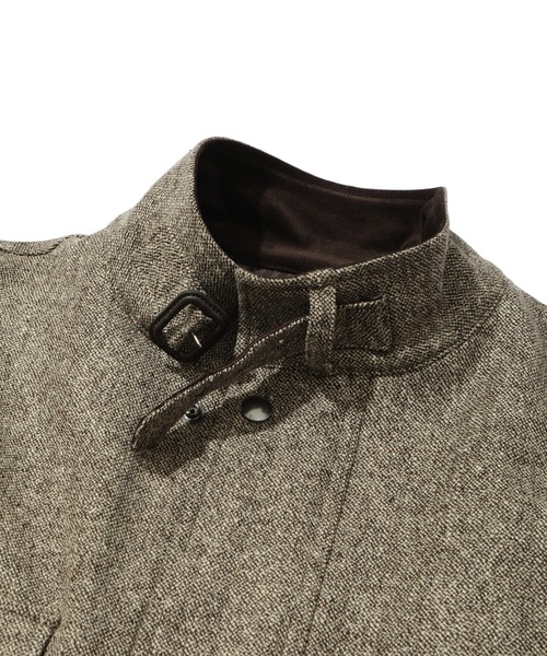 MEN'S BIGI(メンズビギ)の「ウールネップモーターサイクルジャケット(ブルゾン・メンズ・ブラウン/ブラック・01/02/03/04)」の13枚目の写真