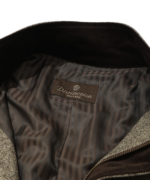 MEN'S BIGI(メンズビギ)の「ウールネップモーターサイクルジャケット(ブルゾン・メンズ・ブラウン/ブラック・01/02/03/04)」の17枚目の写真