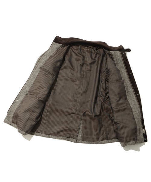 MEN'S BIGI(メンズビギ)の「ウールネップモーターサイクルジャケット(ブルゾン・メンズ・ブラウン/ブラック・01/02/03/04)」の18枚目の写真