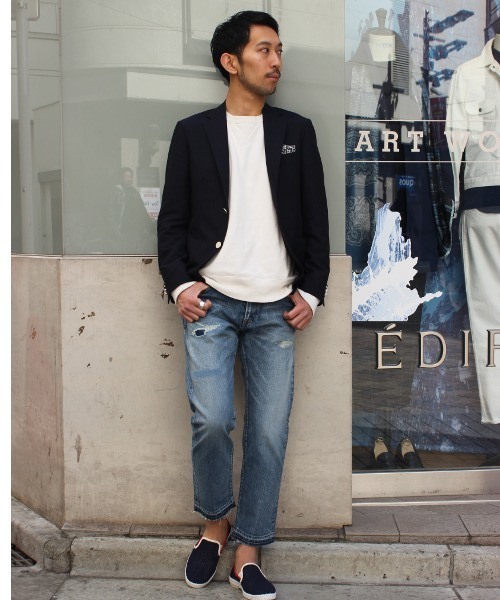 EDIFICE(エディフィス)の「◇RIVIERAS/リベエラ LeGrandBleuキャンバス*メッシュスニーカー(スニーカー・メンズ・ネイビー・42/44/43/41/40)」の7枚目の写真