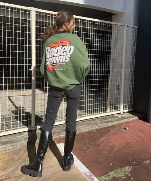 RODEO CROWNS WIDE BOWL（ロデオクラウンズワイドボウル）の「Rough Chic slim straight（デニムパンツ・レディース・ブルー/ブラック・25inch/24inch/23inch/27inch/26inch）」の9枚目の写真