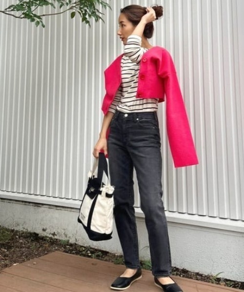 RODEO CROWNS WIDE BOWL（ロデオクラウンズワイドボウル）の「Rough Chic slim straight（デニムパンツ・レディース・ブルー/ブラック・25inch/24inch/23inch/27inch/26inch）」の12枚目の写真