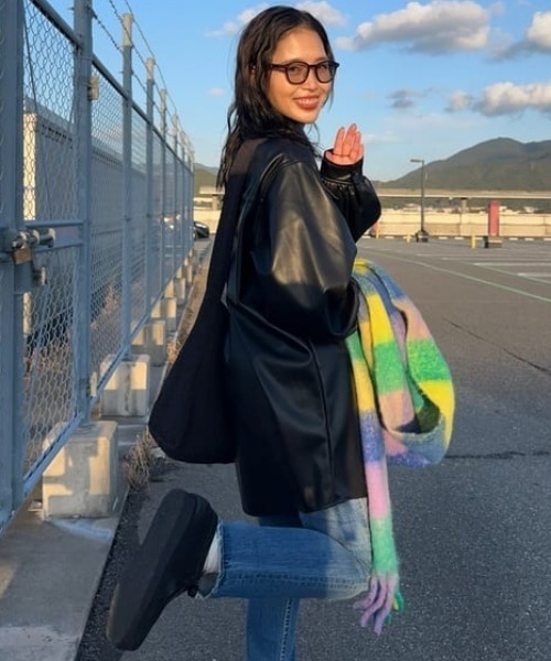 RODEO CROWNS WIDE BOWL（ロデオクラウンズワイドボウル）の「Rough Chic slim straight（デニムパンツ・レディース・ブルー/ブラック・25inch/24inch/23inch/27inch/26inch）」の14枚目の写真