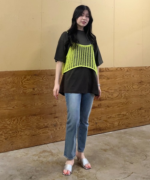 RODEO CROWNS WIDE BOWL（ロデオクラウンズワイドボウル）の「Rough Chic slim straight（デニムパンツ・レディース・ブルー/ブラック・25inch/24inch/23inch/27inch/26inch）」の15枚目の写真