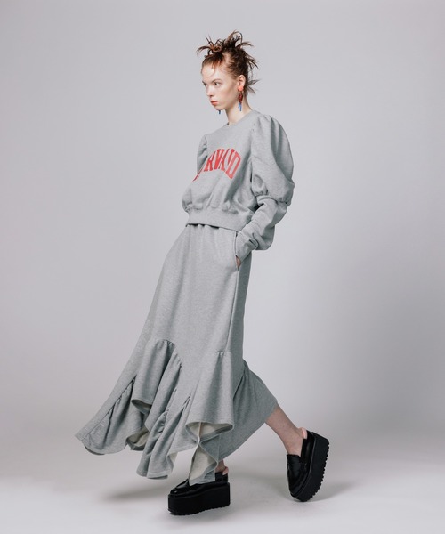 NON TOKYO（ノントーキョー）の「NON TOKYO/ノントーキョー/カレッジパフスウェット（スウェット・レディース・ブラック/グレー/ネイビー・FREE）」の14枚目の写真