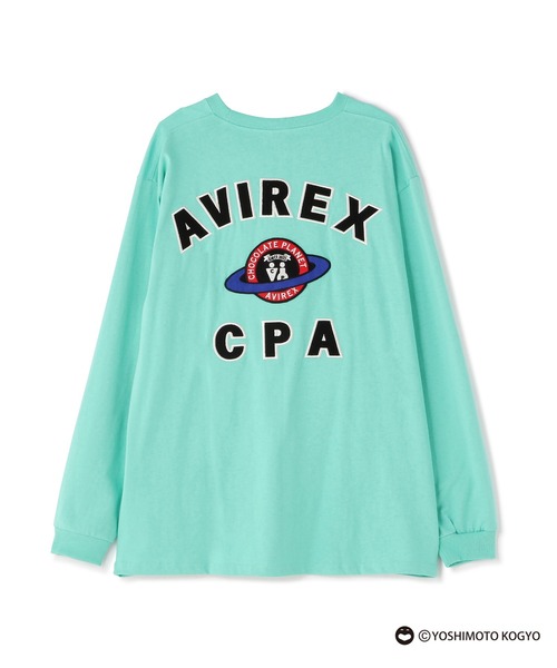 AVIREX（アヴィレックス）の「【CHOCOLATE PLANET × AVIREX】SPECIAL LONG SLEEVE T-SHIRT / チョコレートプラネット / アヴィレックス（Tシャツ/カットソー・メンズ・ホワイト/ブラック/ミント・2XL/L/XL/M）」の3枚目の写真