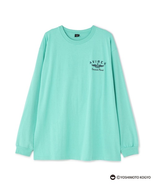 AVIREX（アヴィレックス）の「【CHOCOLATE PLANET × AVIREX】SPECIAL LONG SLEEVE T-SHIRT / チョコレートプラネット / アヴィレックス（Tシャツ/カットソー・メンズ・ホワイト/ブラック/ミント・2XL/L/XL/M）」の7枚目の写真