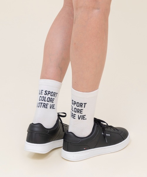 le coq sportif(ルコックスポルティフ)の「【WEB限定カプセルコレクション】 ソックス ルコック レディース スポーツ(ソックス/靴下・レディース・ホワイト/ピンク/ブラック/ブルー・23-25)」の2枚目の写真