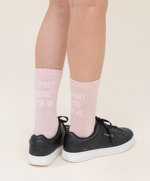 le coq sportif(ルコックスポルティフ)の「【WEB限定カプセルコレクション】 ソックス ルコック レディース スポーツ(ソックス/靴下・レディース・ホワイト/ピンク/ブラック/ブルー・23-25)」の1枚目の写真