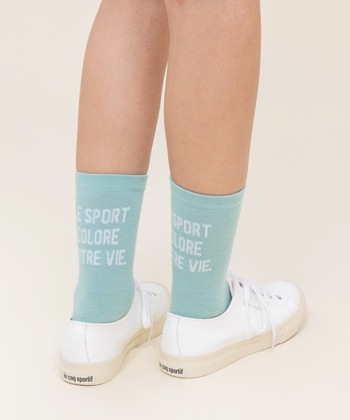 le coq sportif(ルコックスポルティフ)の「【WEB限定カプセルコレクション】 ソックス ルコック レディース スポーツ(ソックス/靴下・レディース・ホワイト/ピンク/ブラック/ブルー・23-25)」の4枚目の写真