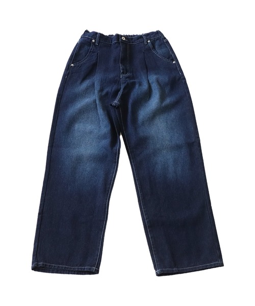 antiqua(アンティカ)の「コットン100%ワイドタックデニムパンツ(デニムパンツ・メンズ・ブルー/コバルトブルー・FREE)」の16枚目の写真
