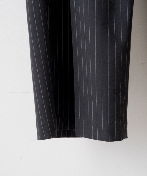 WHIMSIC（ウィムジック）の「【WHIMSIC/サイズ展開あり】ストライプ2タックスラックス（スラックス・レディース・グレー/ブラック・2/1）」の11枚目の写真