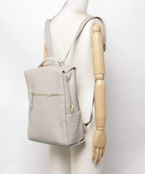 Legato Largo(レガートラルゴ)の「【Legato Largo】LG-E1312 PC収納リュック(バックパック/リュック・レディース・ライトグレー/ブラック/ネイビー/ブラウン/キャメル・FREE)」の9枚目の写真