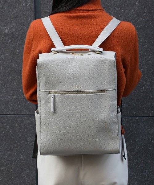 Legato Largo(レガートラルゴ)の「【Legato Largo】LG-E1312 PC収納リュック(バックパック/リュック・レディース・ライトグレー/ブラック/ネイビー/ブラウン/キャメル・FREE)」の20枚目の写真