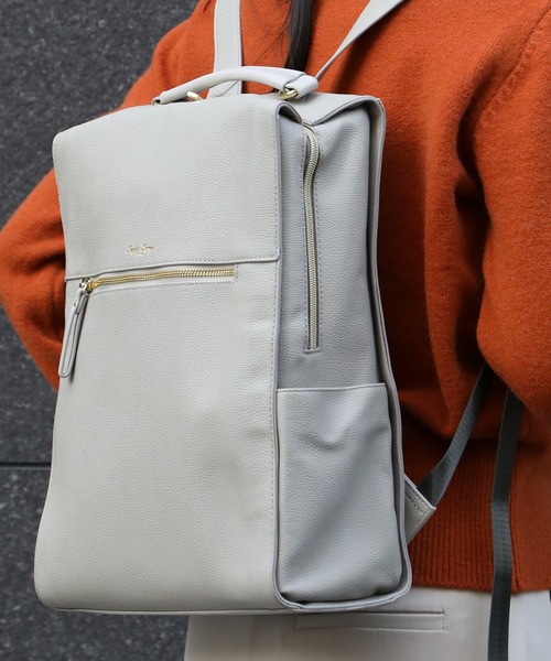 Legato Largo(レガートラルゴ)の「【Legato Largo】LG-E1312 PC収納リュック(バックパック/リュック・レディース・ライトグレー/ブラック/ネイビー/ブラウン/キャメル・FREE)」の21枚目の写真