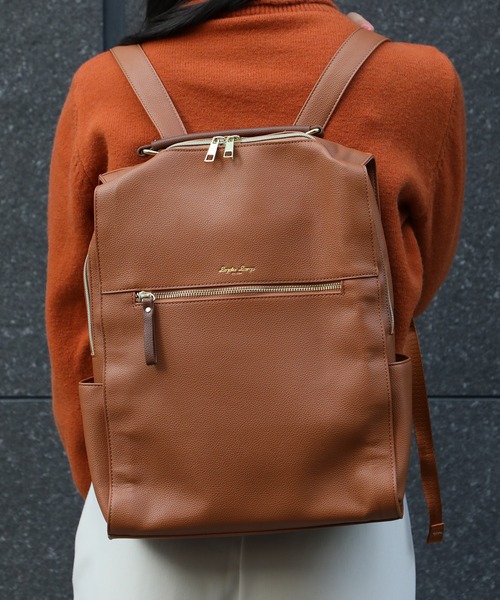 Legato Largo(レガートラルゴ)の「【Legato Largo】LG-E1312 PC収納リュック(バックパック/リュック・レディース・ライトグレー/ブラック/ネイビー/ブラウン/キャメル・FREE)」の15枚目の写真