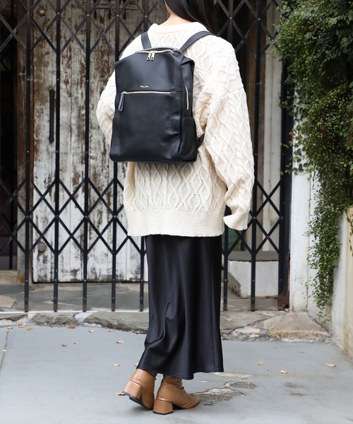 Legato Largo(レガートラルゴ)の「【Legato Largo】LG-E1312 PC収納リュック(バックパック/リュック・レディース・ライトグレー/ブラック/ネイビー/ブラウン/キャメル・FREE)」の17枚目の写真