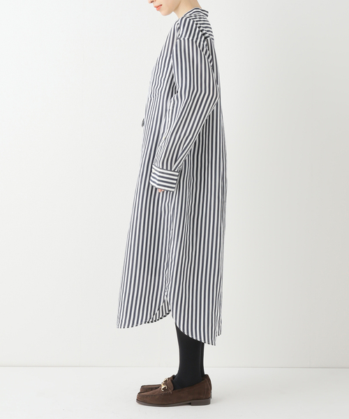 IENA（イエナ）の「STRIPE BOUNCE シャツワンピース（ワンピース