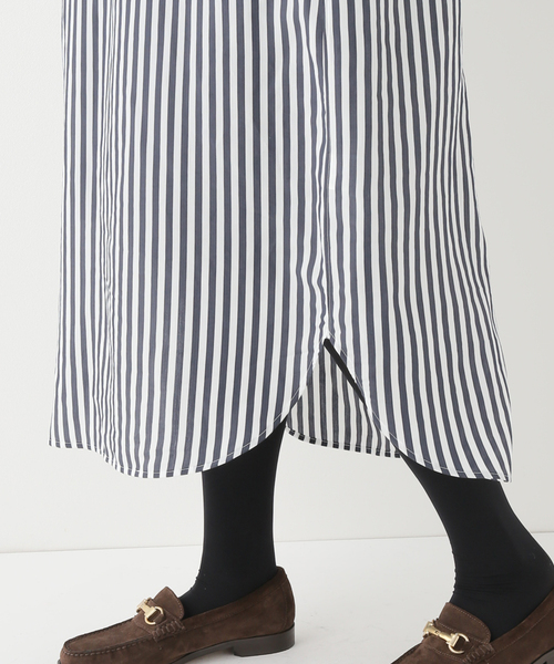 IENA（イエナ）の「STRIPE BOUNCE シャツワンピース（ワンピース