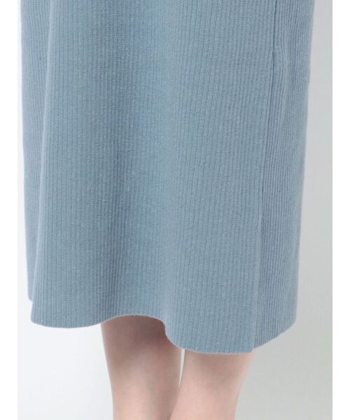 LAGUNAMOON（ラグナムーン）の「ヘリンボンカラーニットワンピース（ワンピース・レディース・ブルー/アイボリー/ブラック・SMALL/MEDIUM）」の9枚目の写真