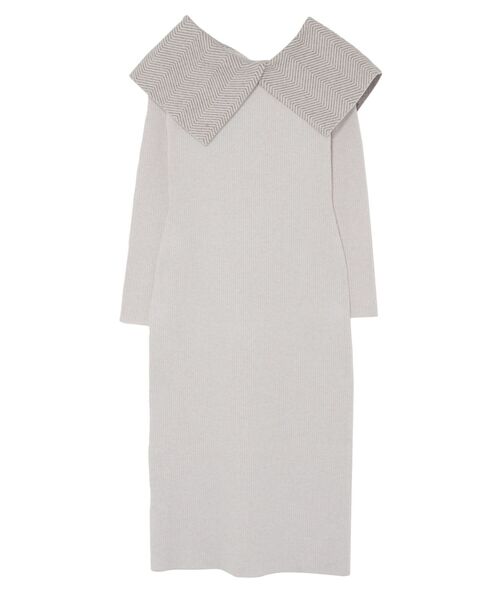 LAGUNAMOON（ラグナムーン）の「ヘリンボンカラーニットワンピース（ワンピース・レディース・ブルー/アイボリー/ブラック・SMALL/MEDIUM）」の15枚目の写真