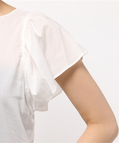 Demi-Luxe BEAMS（デミルクス ビームス）の「Demi-Luxe BEAMS / バタフライスリーブ ブラウス（シャツ/ブラウス・レディース・オフホワイト/レッド/ネイビー・38/36）」の10枚目の写真