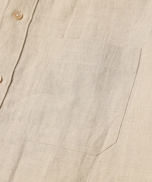 MR.OLIVE（ミスターオリーブ）の「【セットアップ対応】フレンチリネン / バンドカラー ロングスリーブシャツ（シャツ/ブラウス・メンズ・オフホワイト/ブルー/ブラック/ベージュ/ネイビー・SMALL/MEDIUM/LARGE）」の13枚目の写真