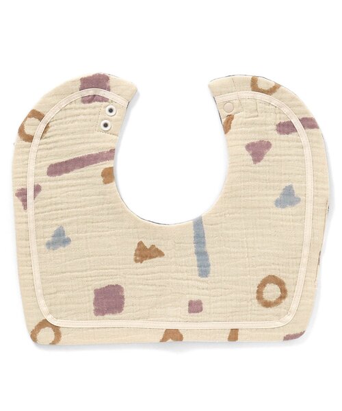 Ampersand（アンパサンド）の「【premier】 ダブルガーゼふんわりスタイ（スタイ/よだれかけ・キッズ・ピンク/オフホワイト・90）」の2枚目の写真