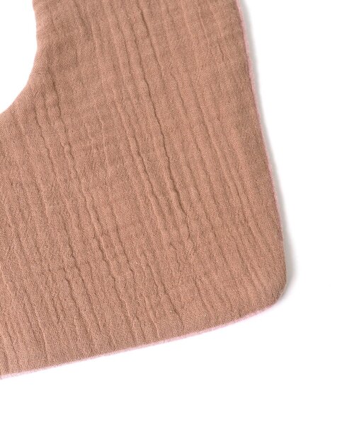 Ampersand（アンパサンド）の「【premier】 ダブルガーゼふんわりスタイ（スタイ/よだれかけ・キッズ・ピンク/オフホワイト・90）」の6枚目の写真