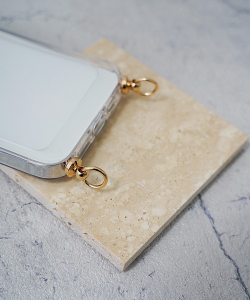 IAMUSE(アイアミューズ)の「クリアスマホケース ショルダーリング付き iPhoneケース S0863【IAMUSE】(スマホケース/カバー・レディース・シルバー/ゴールド・K/F/A/C/E/H/J/D/B/G/I)」の7枚目の写真