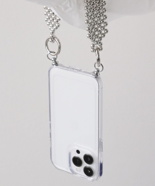 IAMUSE(アイアミューズ)の「クリアスマホケース ショルダーリング付き iPhoneケース S0863【IAMUSE】(スマホケース/カバー・レディース・シルバー/ゴールド・K/F/A/C/E/H/J/D/B/G/I)」の13枚目の写真